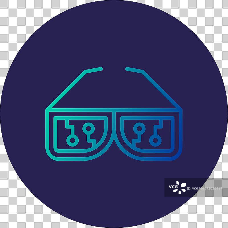 智能眼镜图标图片素材