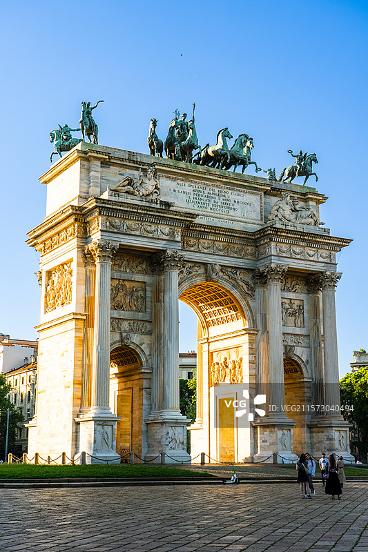 米兰和平之门图片素材