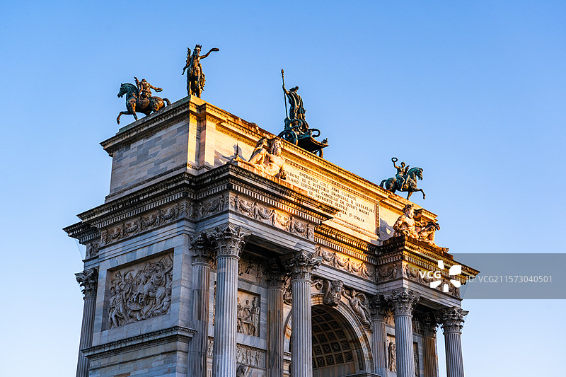 米兰和平之门图片素材