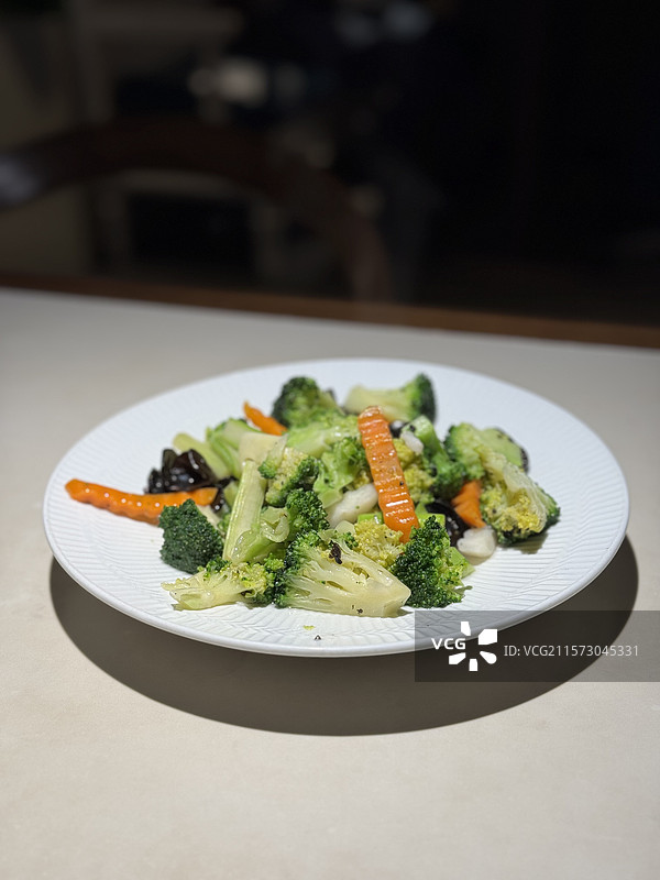 清炒西兰花图片素材