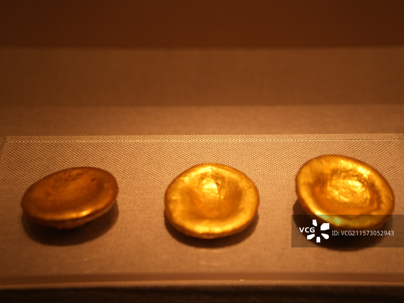 北京中国钱币博物馆马蹄金图片素材