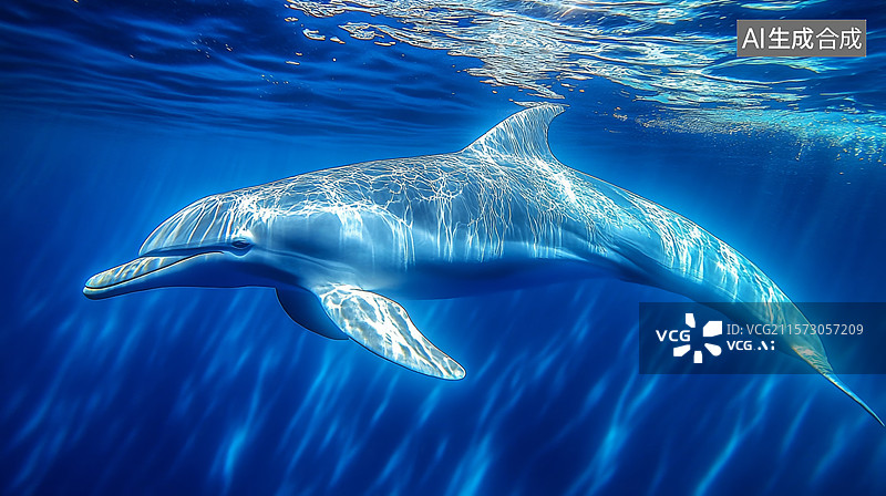 【AI数字艺术】水族馆美人鱼表演图片素材