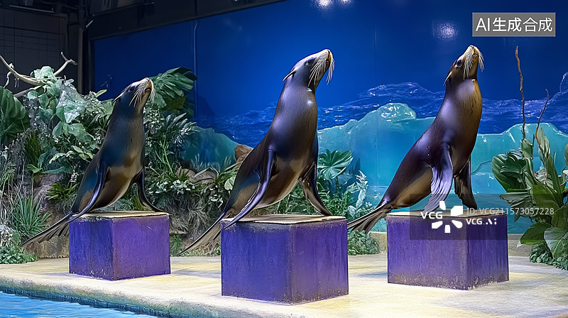 【AI数字艺术】水族馆 海洋动物世界图片素材