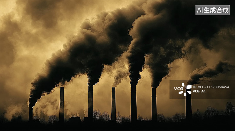 【AI数字艺术】环境污染 全球变暖 温室效应图片素材