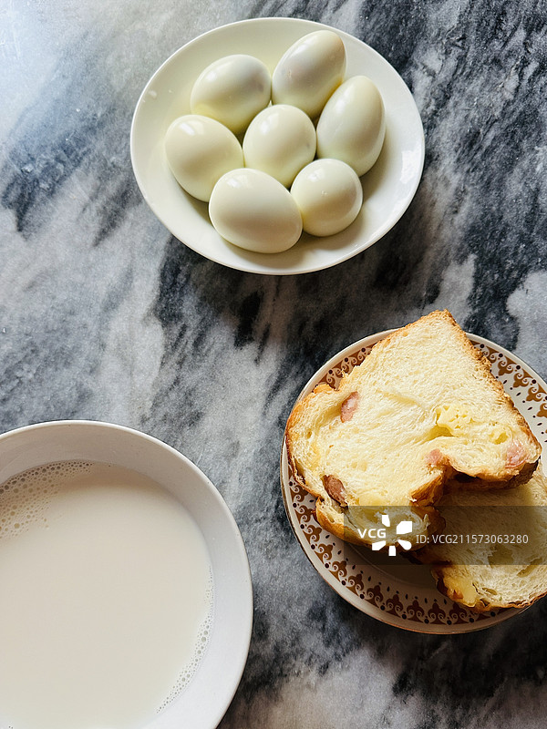 美食家常早餐面包豆浆鸡蛋图片素材