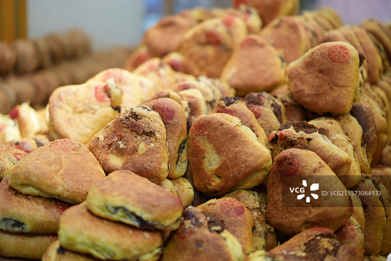 呼和浩特特色美食焙子图片素材