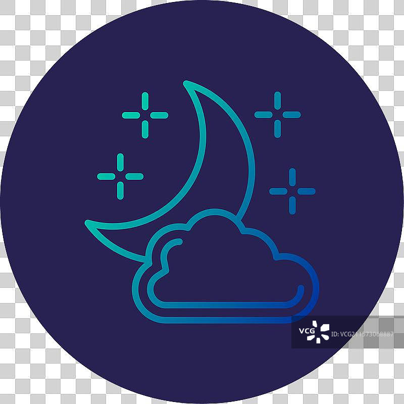 半月图标图片素材