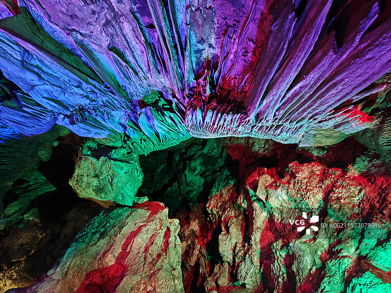 柞水溶洞地质公园，商洛市，陕西省图片素材