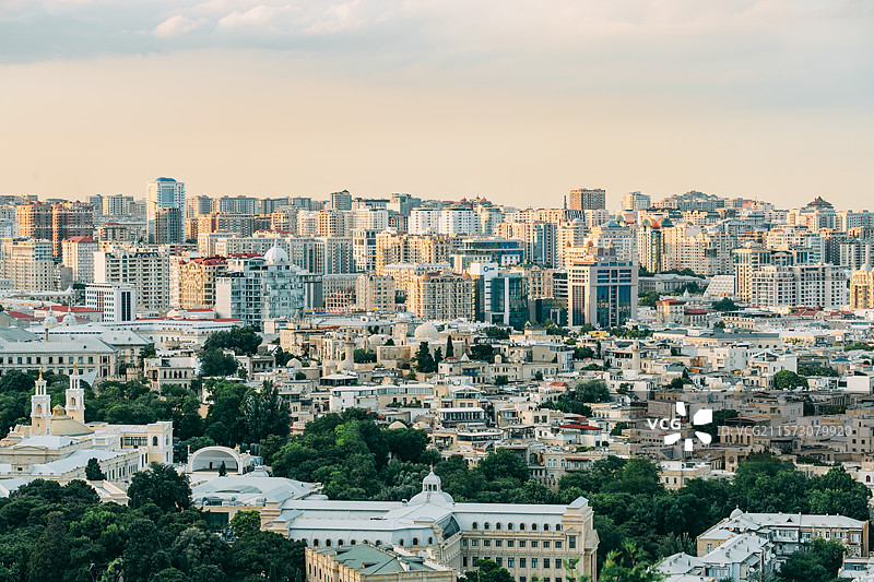 高加索阿塞拜疆巴库城市风光图片素材