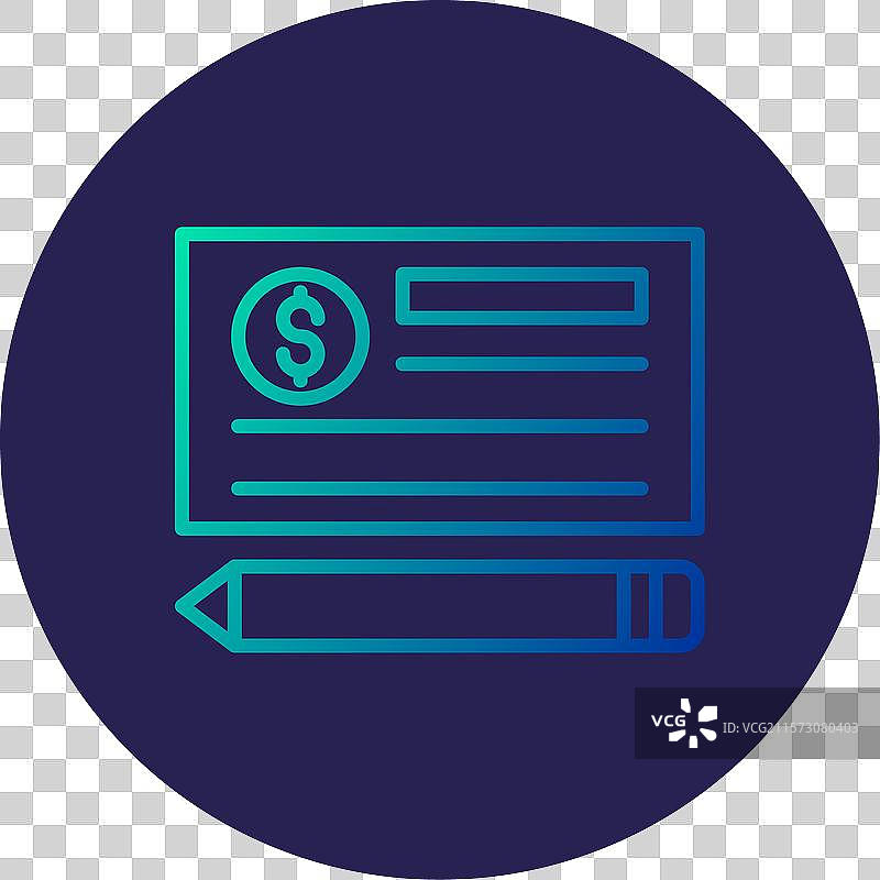 支票图标图片素材