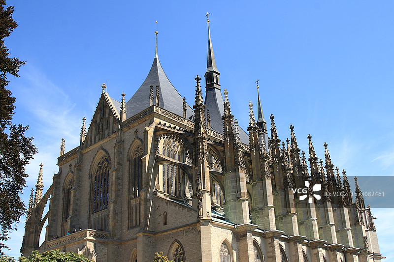 捷克圣芭芭拉教堂图片素材