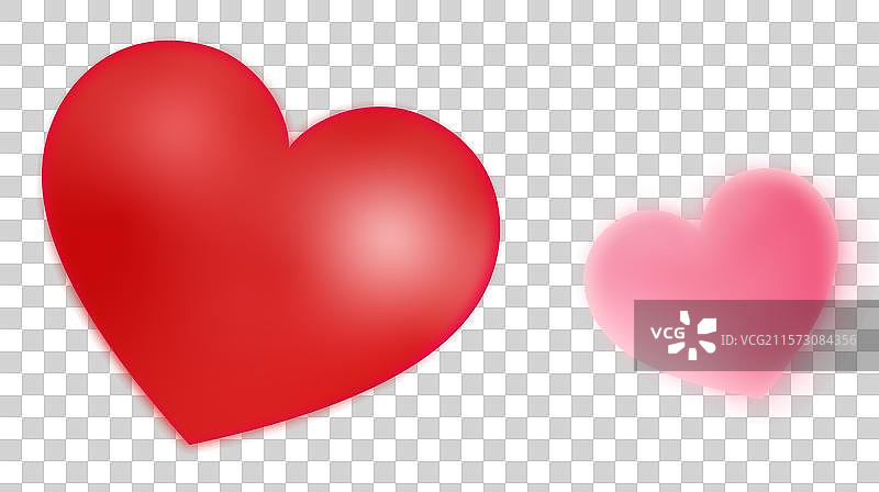 情人节七夕520爱心桃心插画免抠元素图片素材