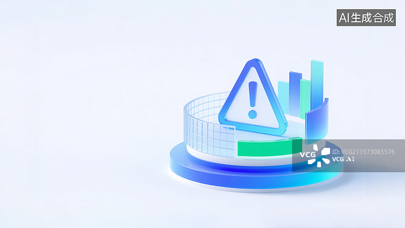 【AI数字艺术】科技警示图标矩阵图片素材