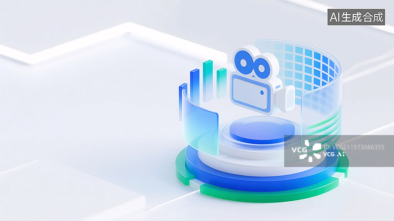 【AI数字艺术】摄像数据交互模型图片素材