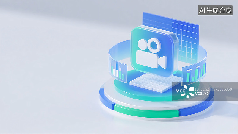 【AI数字艺术】摄像数据交互模型图片素材