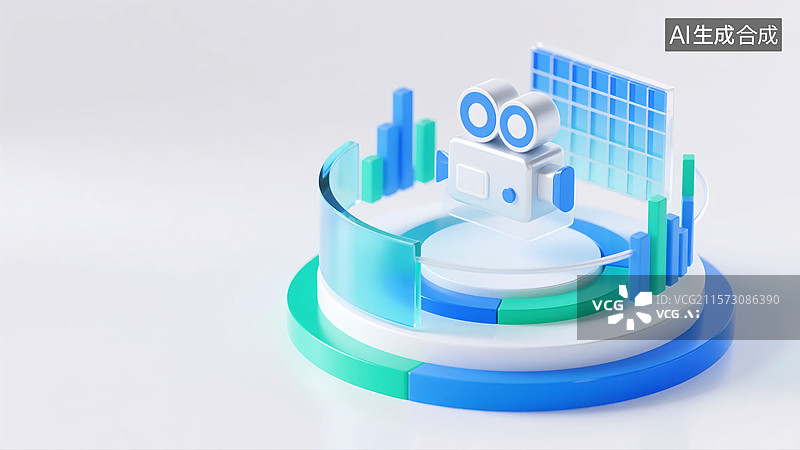 【AI数字艺术】摄像数据交互模型图片素材