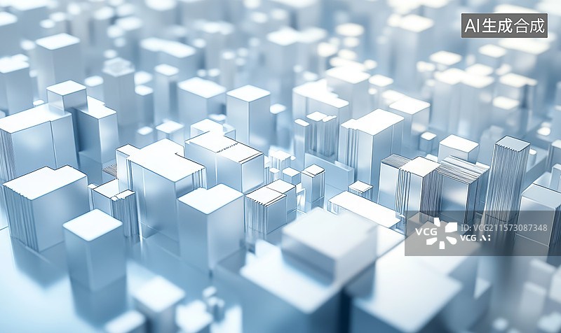【AI数字艺术】未来城市建筑群图片素材