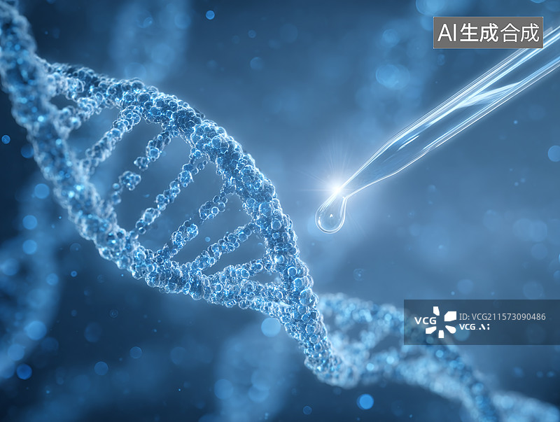 【AI数字艺术】基因科技前沿：探索 DNA 分子结构与生命遗传密码的科研奥秘，聚焦实验室场景，展现生命科学研究的微观图片素材