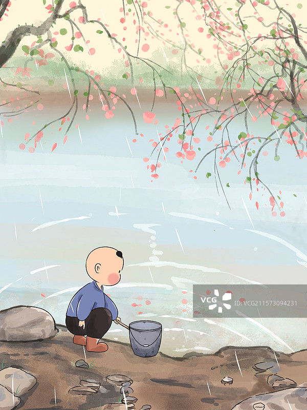 雨水节气图片素材