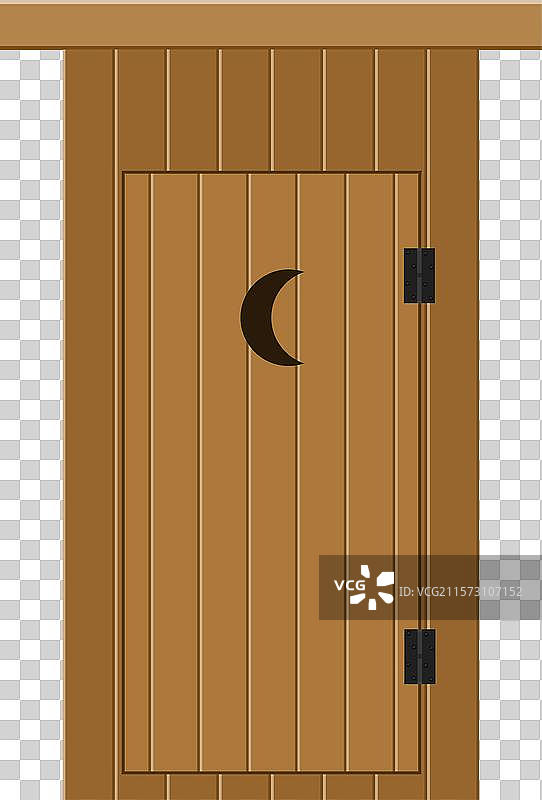 户外厕所扁平风格图片素材