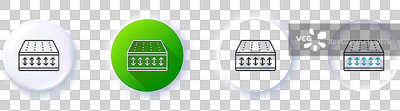 床垫线条图标，正骨灵活垫标志图片素材