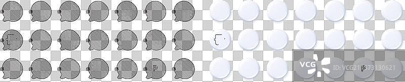 送货卡车、公共汽车停车和停车线图标图片素材