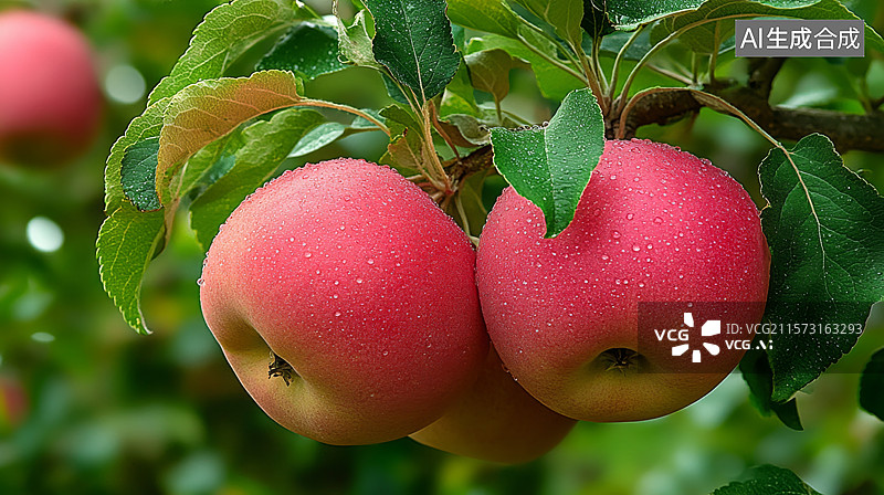 【AI数字艺术】苹果丰收图片素材