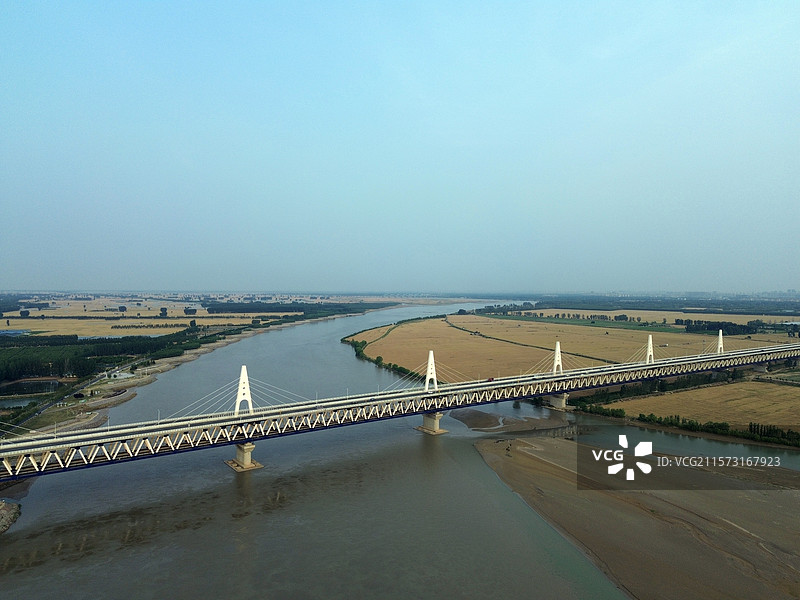 郑新黄河大桥 公铁两用桥图片素材