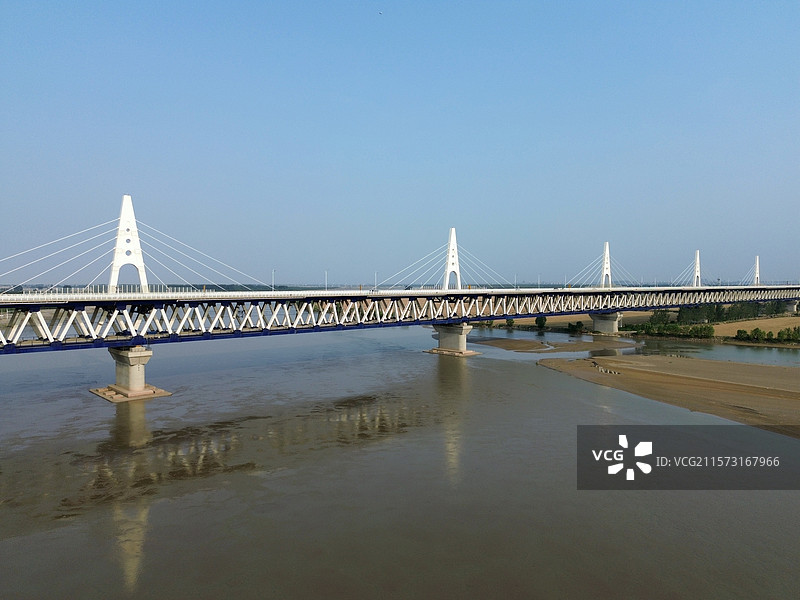 郑新黄河大桥 公铁两用桥图片素材