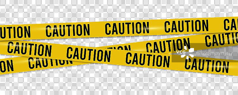 警告用黄黑条纹的警戒带图片素材