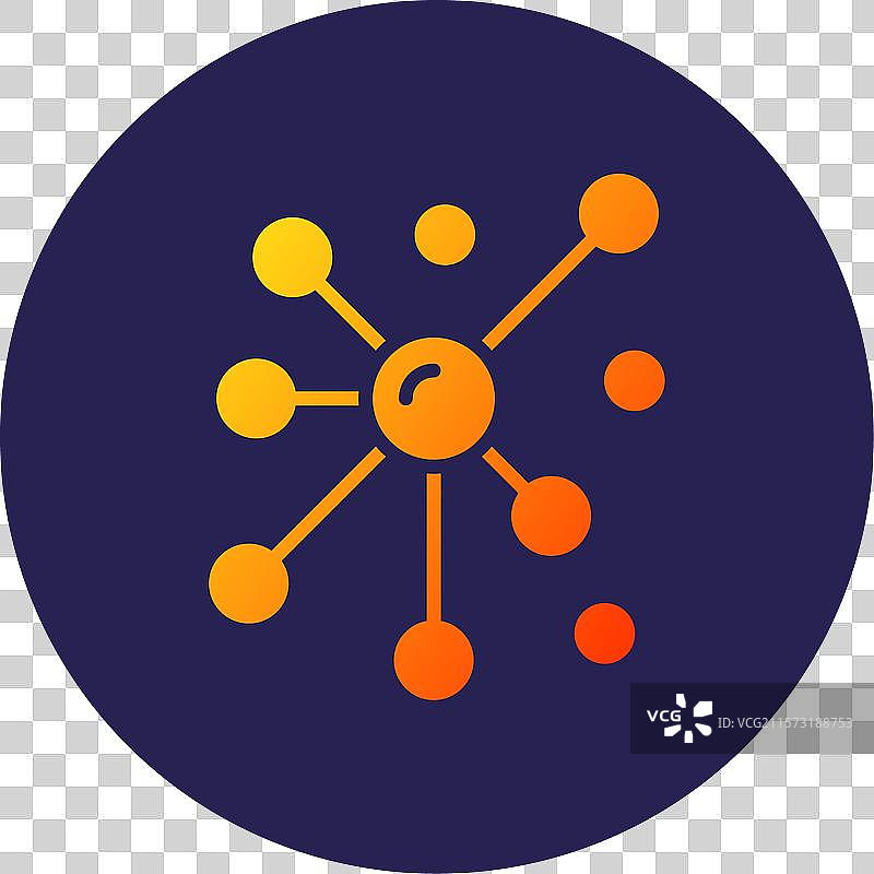 节点图形圆形渐变图标图片素材