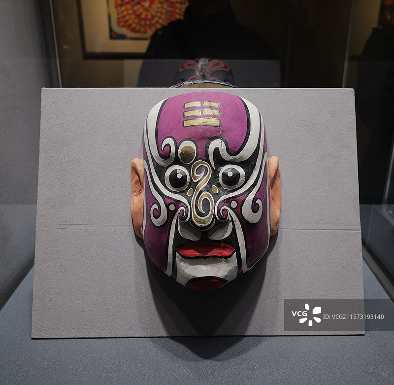 社火脸谱 震 陕西李继友图片素材