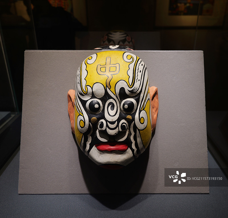 社火脸谱 中 陕西李继友图片素材