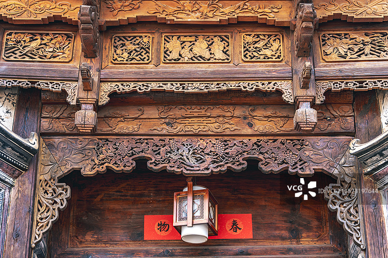 云南沙溪古镇欧阳大院图片素材