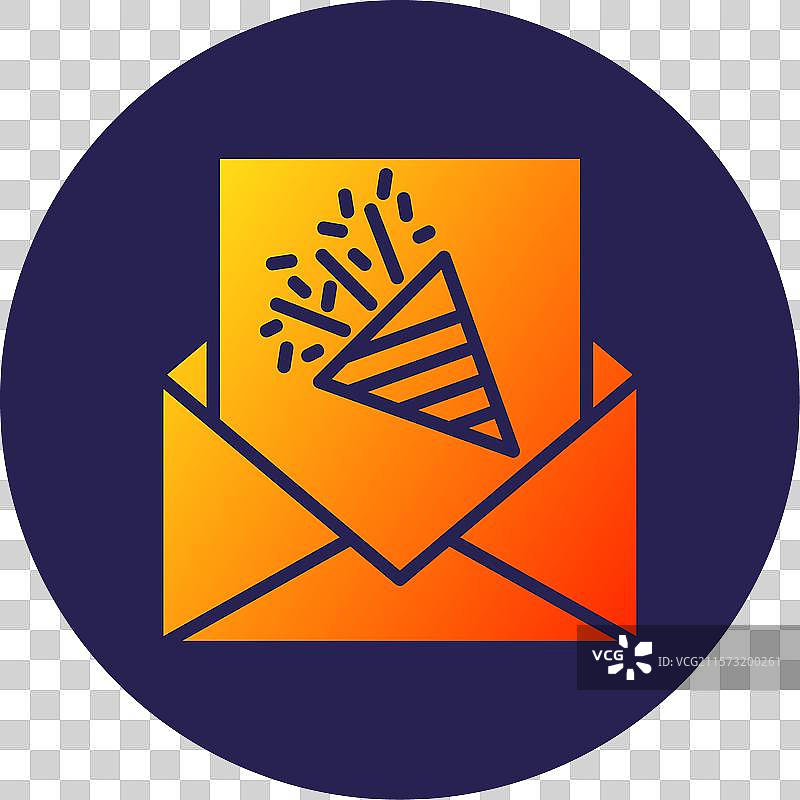 新年贺卡图形圆形渐变图标图片素材