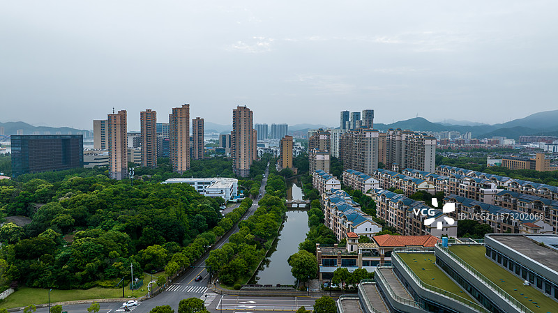 浙江省宁波市舟山市定海区城市建设美好景象图片素材