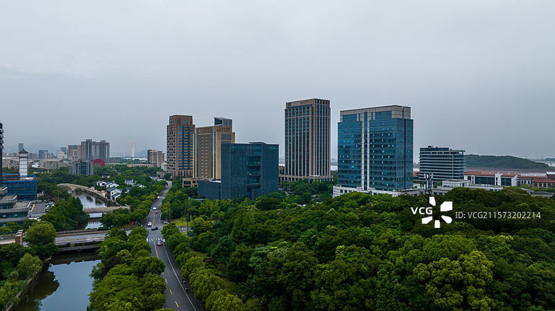 浙江省宁波市舟山市定海区城市建设美好景象图片素材