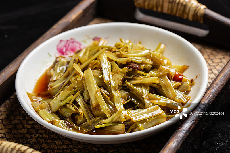夏季空心菜梗美食图片素材