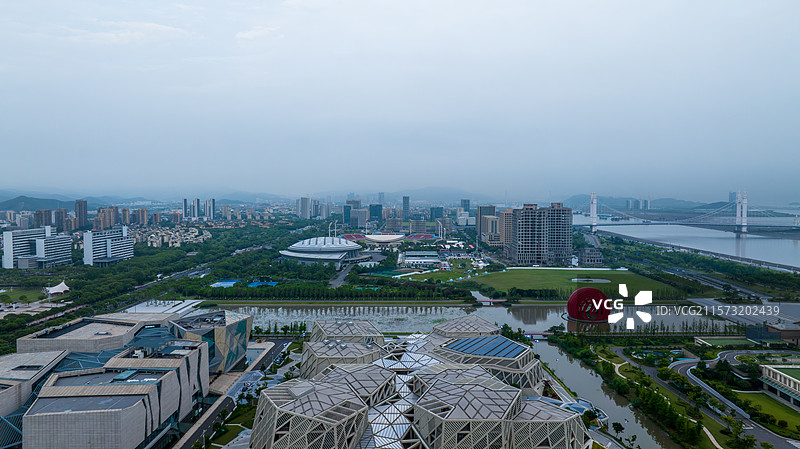 浙江省宁波市舟山市定海区城市建设美好景象图片素材