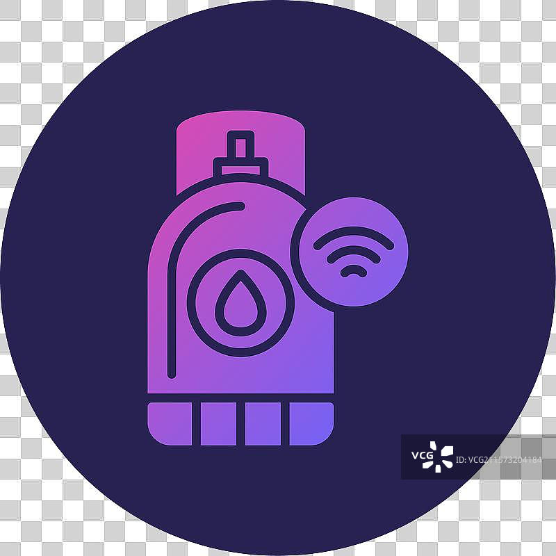 油箱图标 圆形渐变设计图片素材