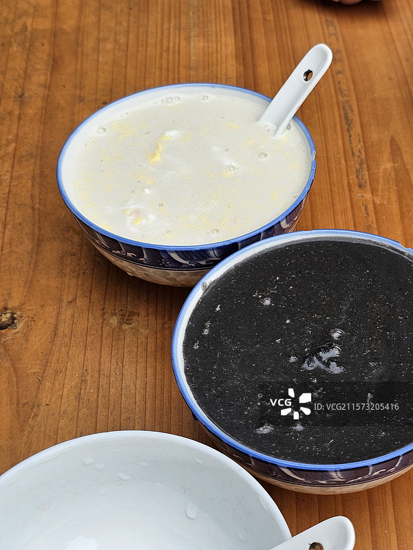 杏仁茶和芝麻糊图片素材