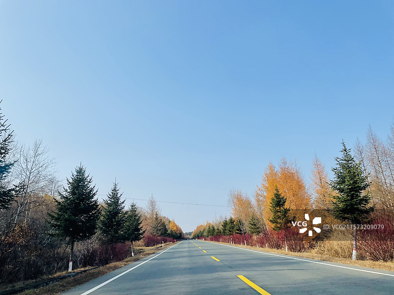 珲春公路图片素材