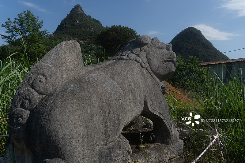 靖江端懿王陵，靖江王陵国家考古遗址公园。图片素材