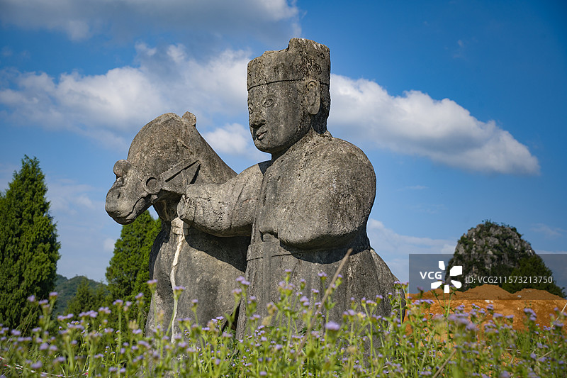 靖江端懿王陵，靖江王陵国家考古遗址公园。图片素材