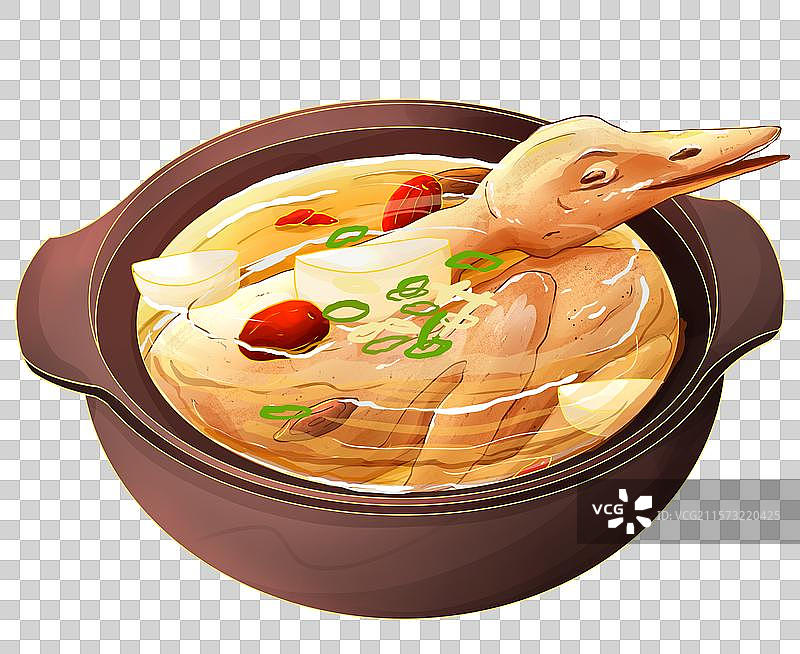 山药炖老鸭图片素材