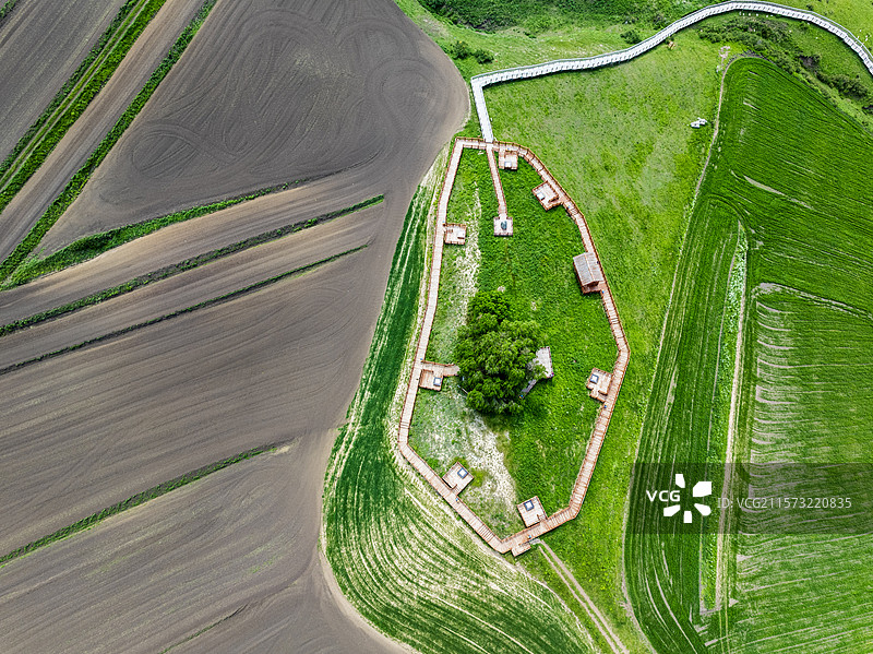 夏季新疆奇台木垒伴山公路图片素材