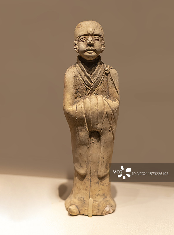 僧侣陶俑 南丰县古城公社赖庄生产队 北宋政和八年（1118年）墓 江西省博物馆图片素材