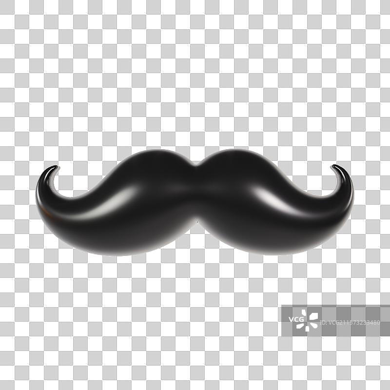 3D立体爸爸的胡子父亲节元素图片素材