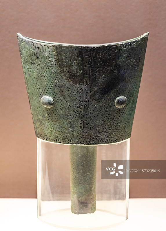 勾连雷纹青铜铙 商 吉安市新干县大洋洲镇程家村 江西省博物馆图片素材
