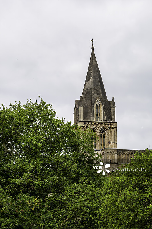 牛津大学建筑风光图片素材